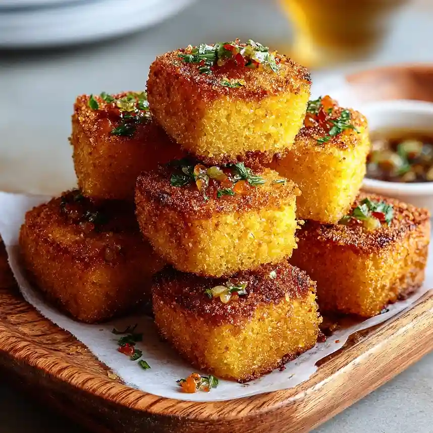 Southern-Style Honey Butter Cornbread Poppers