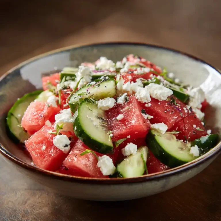 Watermelon Cucumber Salad
