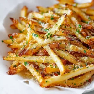 crispy baked parmesan garlic fries