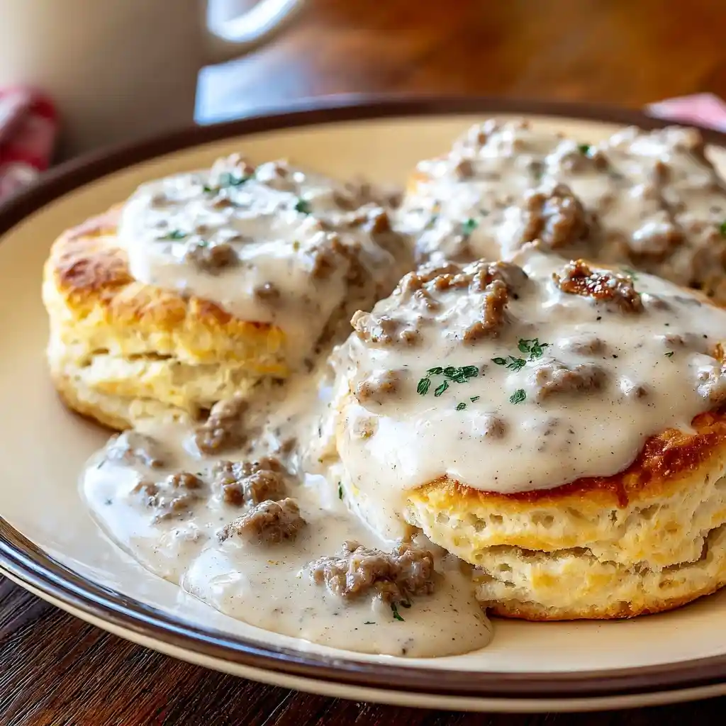 Pioneer Woman Sausage Gravy & Biscuits