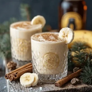 Bananas Foster Rum Nog Cocktail: A Festive Twist to Savor