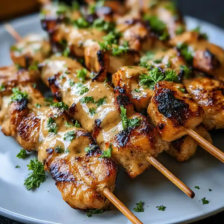 Bang Bang Chicken Skewers