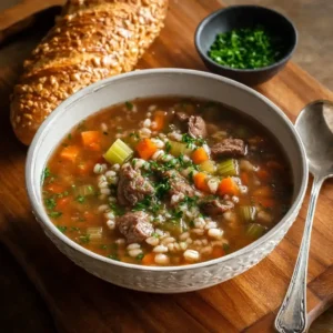 Beef and Barley Soup – Classic, Hearty & Full of Flavor