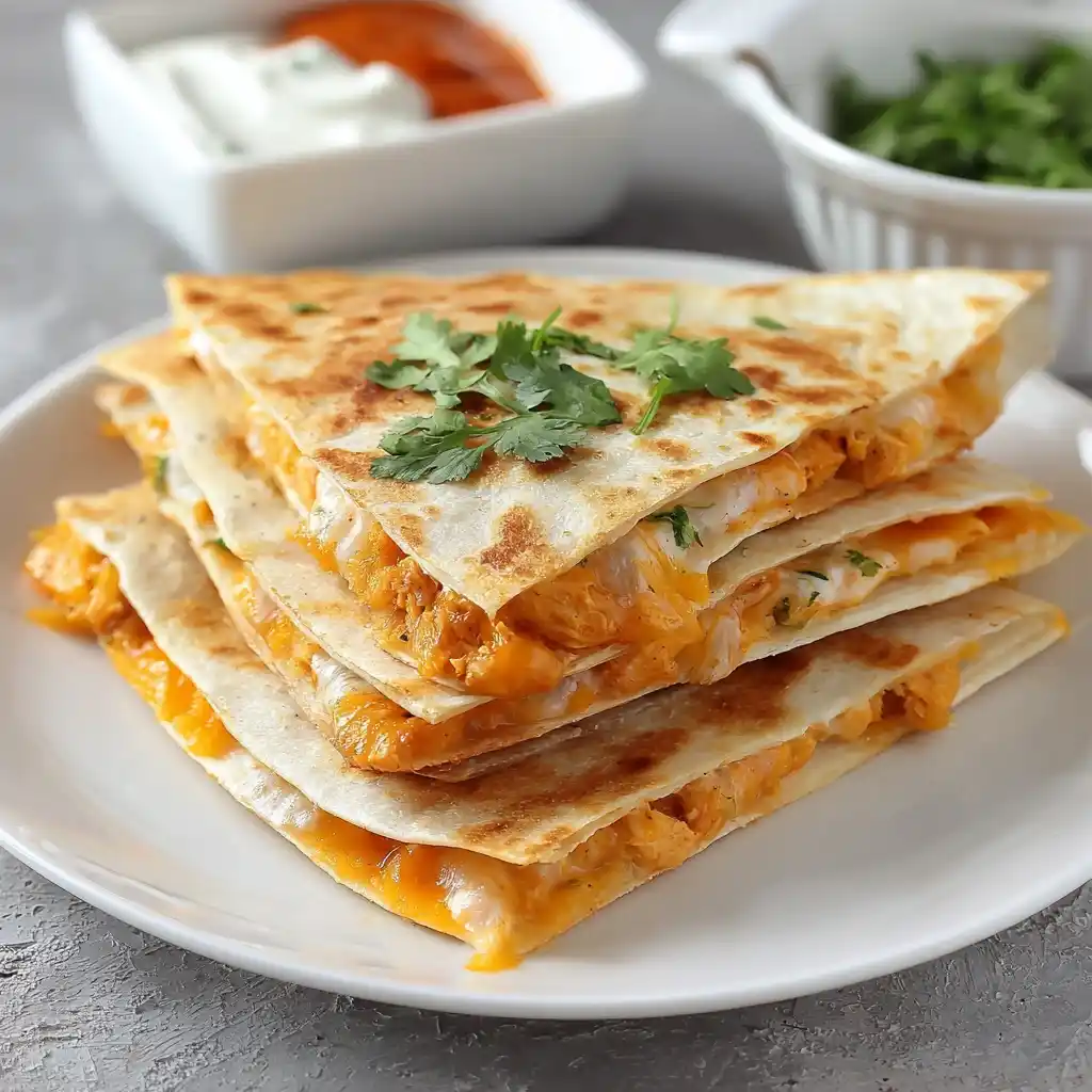 Buffalo Chicken Quesadillas