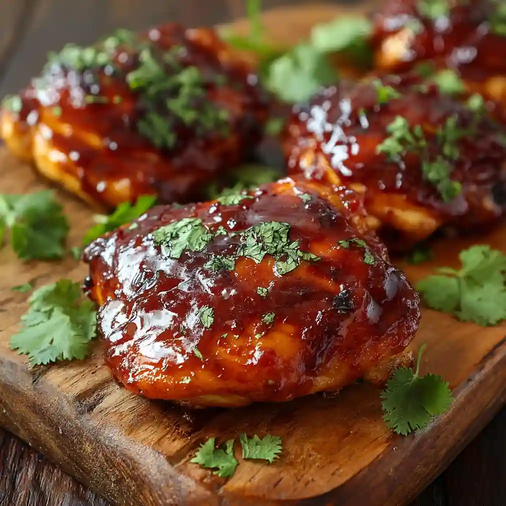 Caramelized BBQ Chicken Thighs