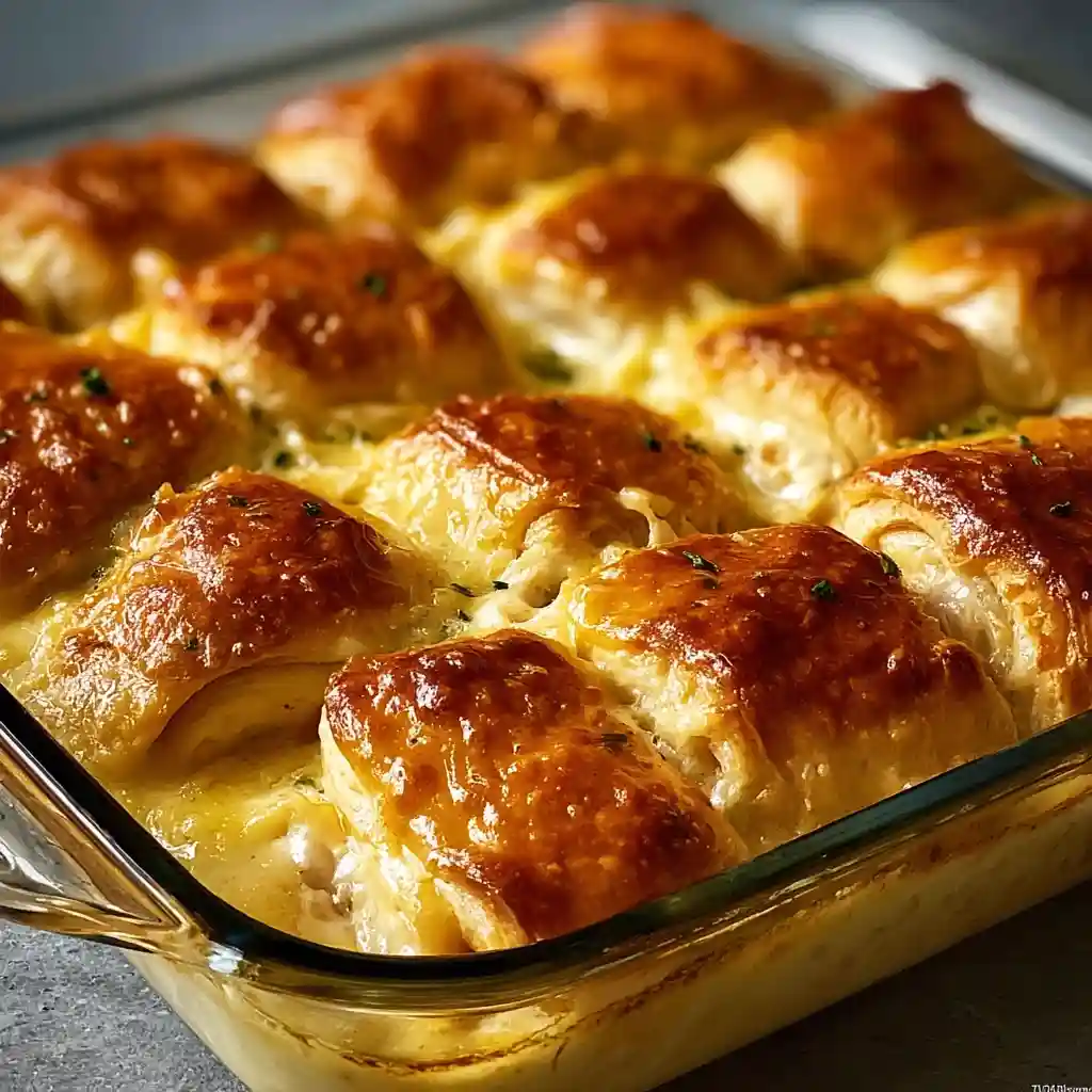 Cheesy Chicken Crescent Bake