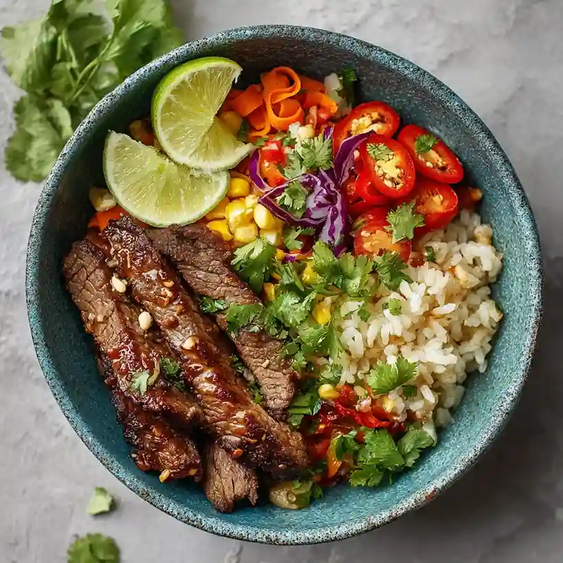 Cilantro Lime Steak Bowls