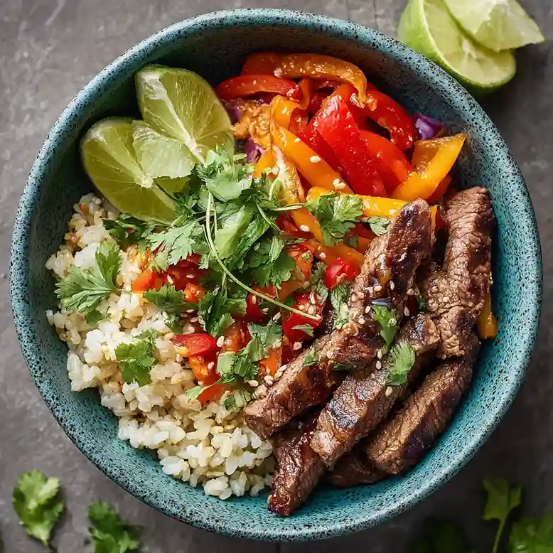 Cilantro Lime Steak Bowls