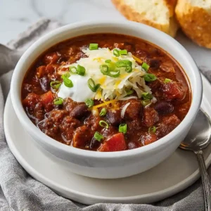 Classic Beef and Bean Chili Recipe – Hearty, Flavorful & Easy