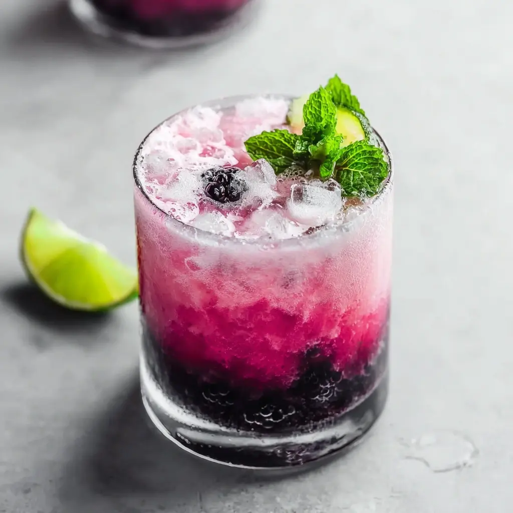 Creamy Blackberry Coconut Mojito