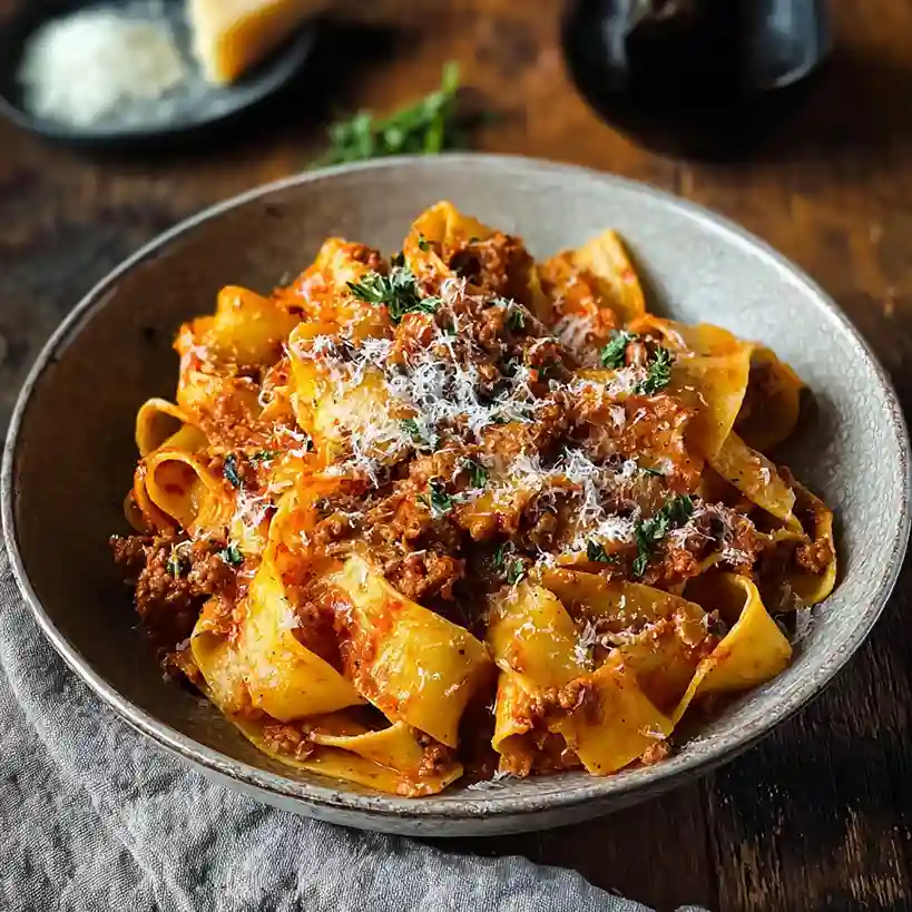 Creamy Calabrian Chili Pappardelle