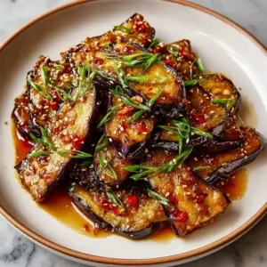 Crispy Eggplant Tossed in Garlic Soy Glaze