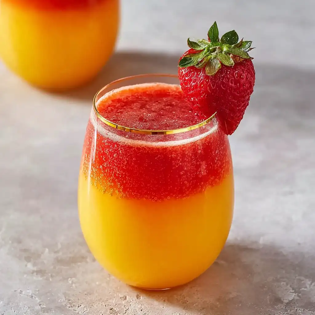  Delightful Strawberry Sunrise Mimosa