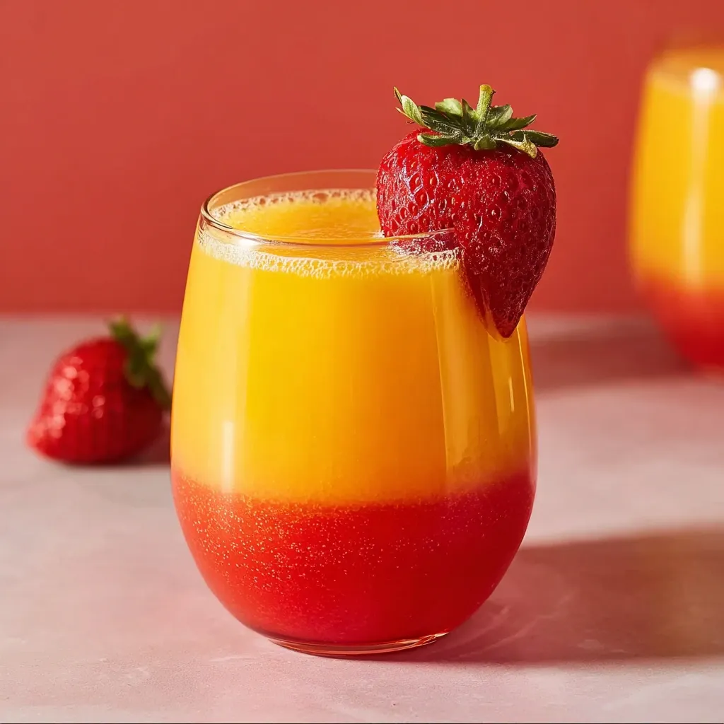  Delightful Strawberry Sunrise Mimosa