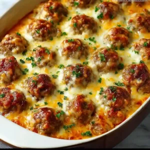 Ultimate Dump and Bake Meatball Casserole – 5 Ingredients, Zero Fuss