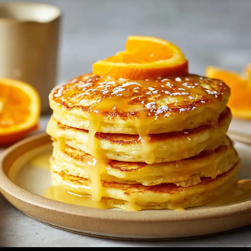 Fluffy Orange Pancakes