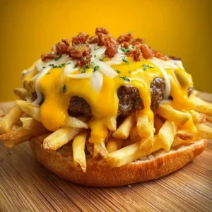 French Fry Cheeseburger