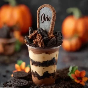 Spooky Halloween Dirt Cups – Easy Graveyard Desserts Kids Love