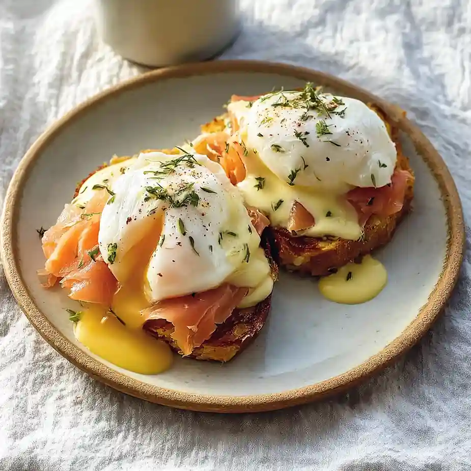 Hash Brown Eggs Benedict