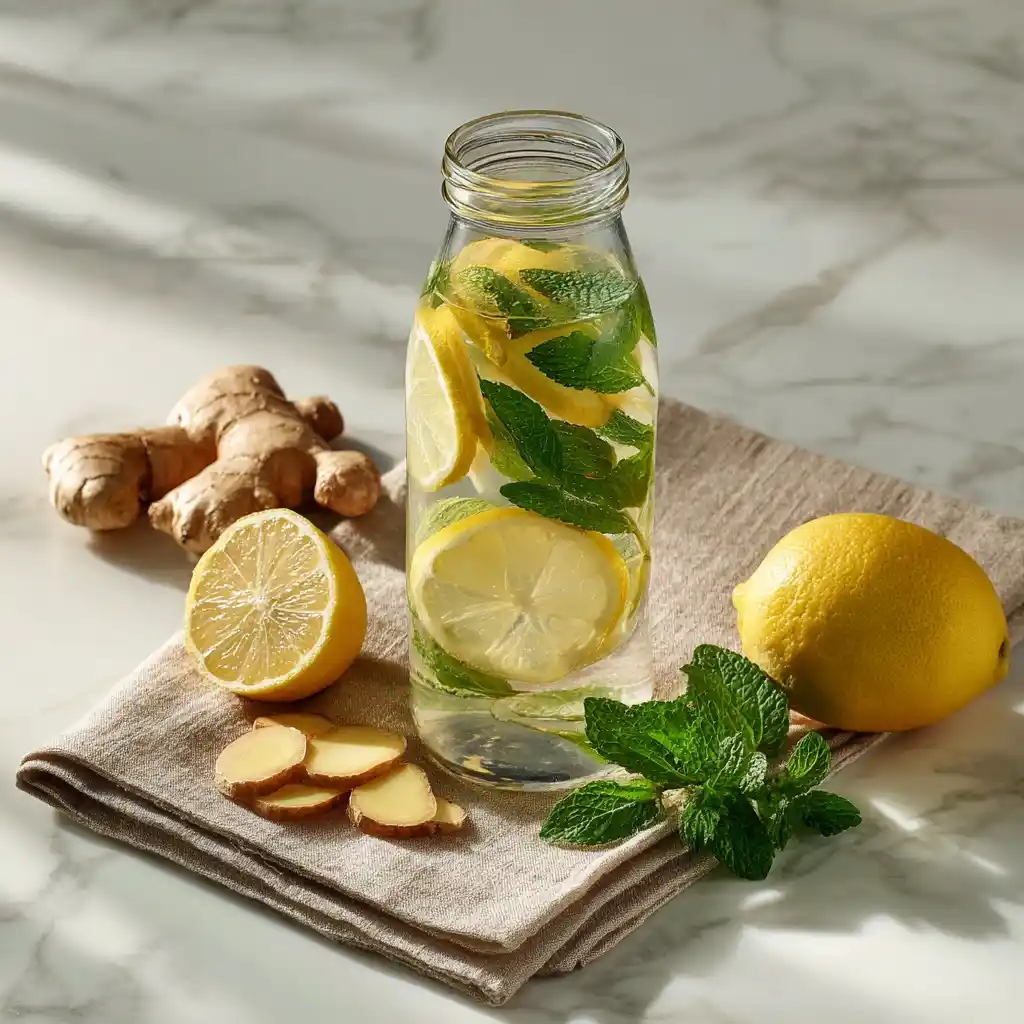 Lemon Ginger Detox Water