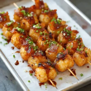 Loaded Tater Tot Skewers: The Ultimate Game Day Delight