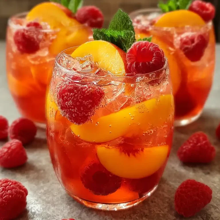 Raspberry Peach Lemonade