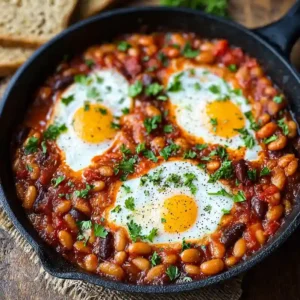 Savory Spanish Beans & Eggs in 30 Minutes or Less