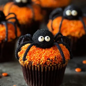 Spooky Spider Cupcakes – Easy Halloween Treats with Chocolate & Candy