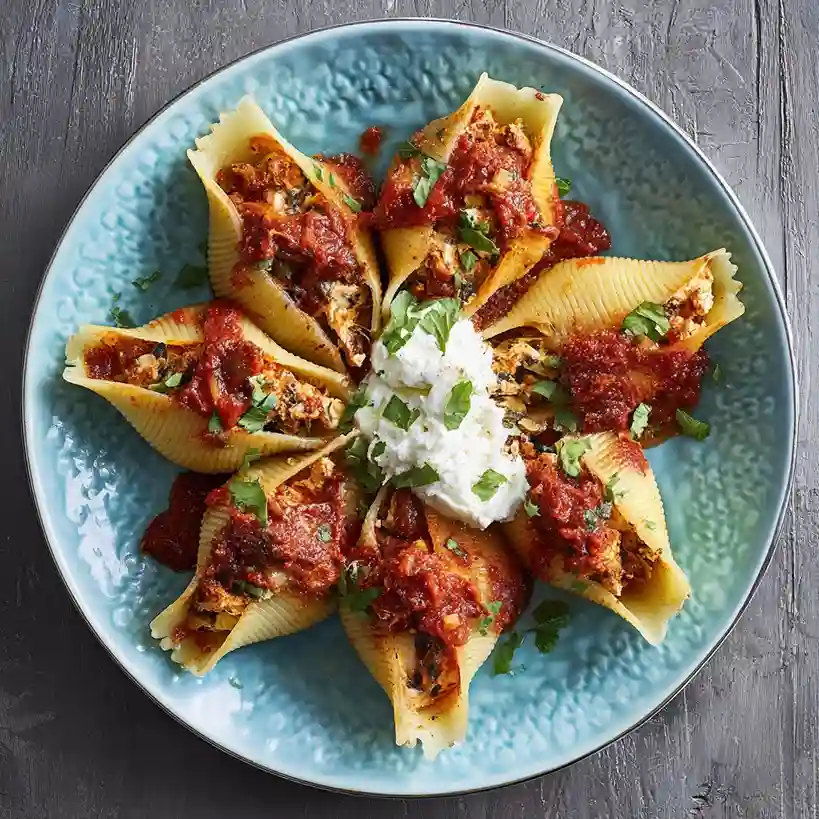 Sun-Dried Tomato and Ricotta Stuffed Shells