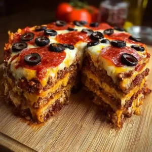 Ultimate Stuffed Layered Pizza Pie – Hearty, Cheesy & Delicious