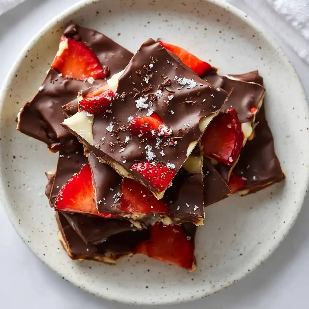 Viral Chocolate Strawberry Bark