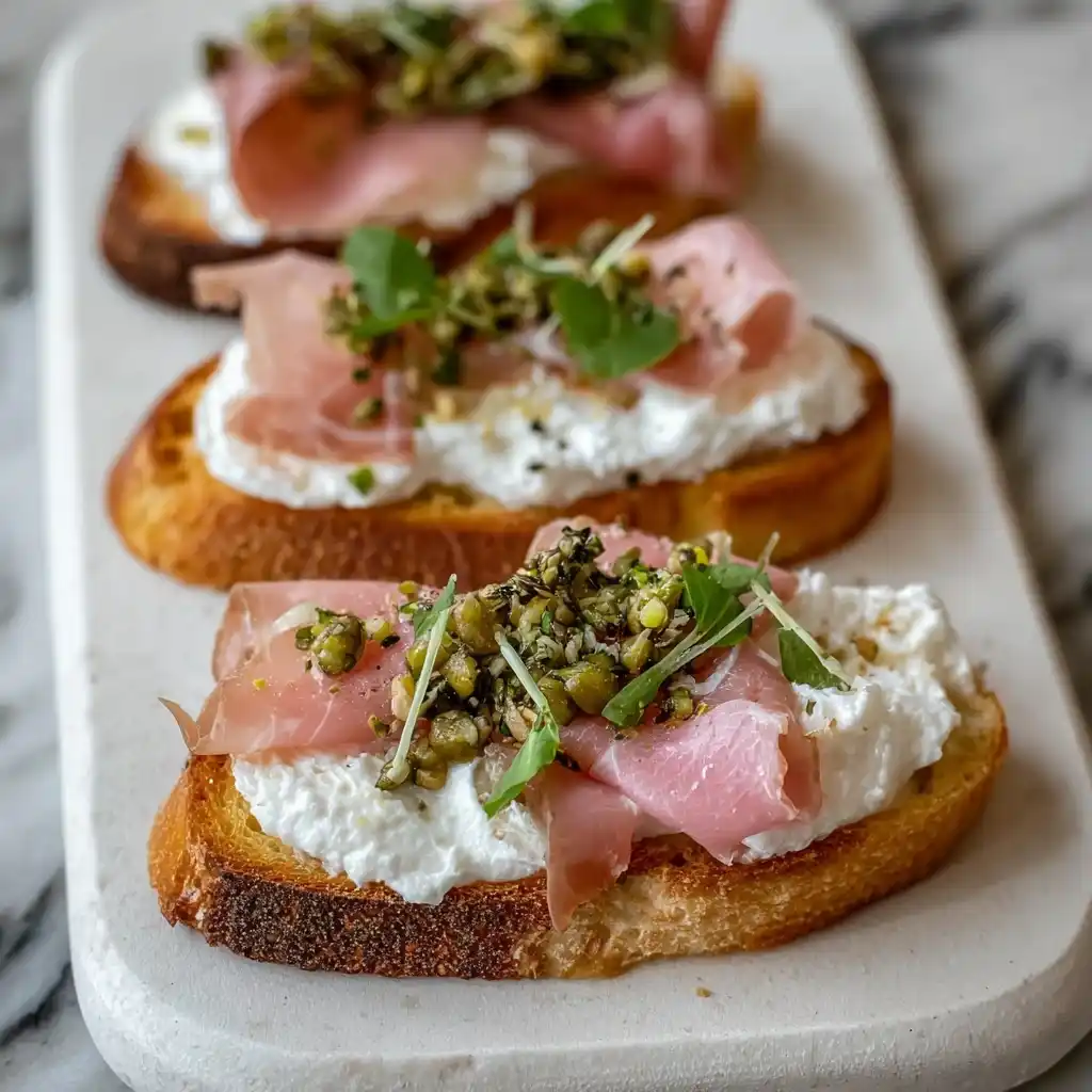 Whipped Ricotta Crostini