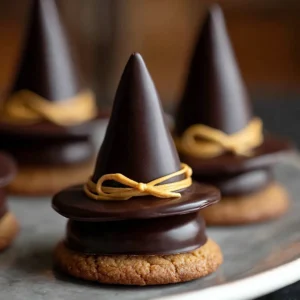 Spooky Witches Hats Cookies – Easy No-Bake Halloween Magic