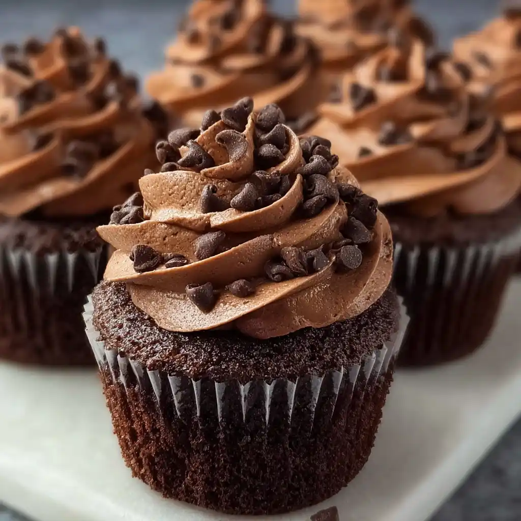 Brownie Cupcakes Chocolate Buttercream