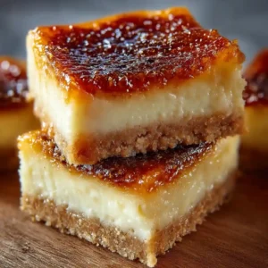 Master Crème Brûlée Cheesecake Bars in 3 Easy Steps