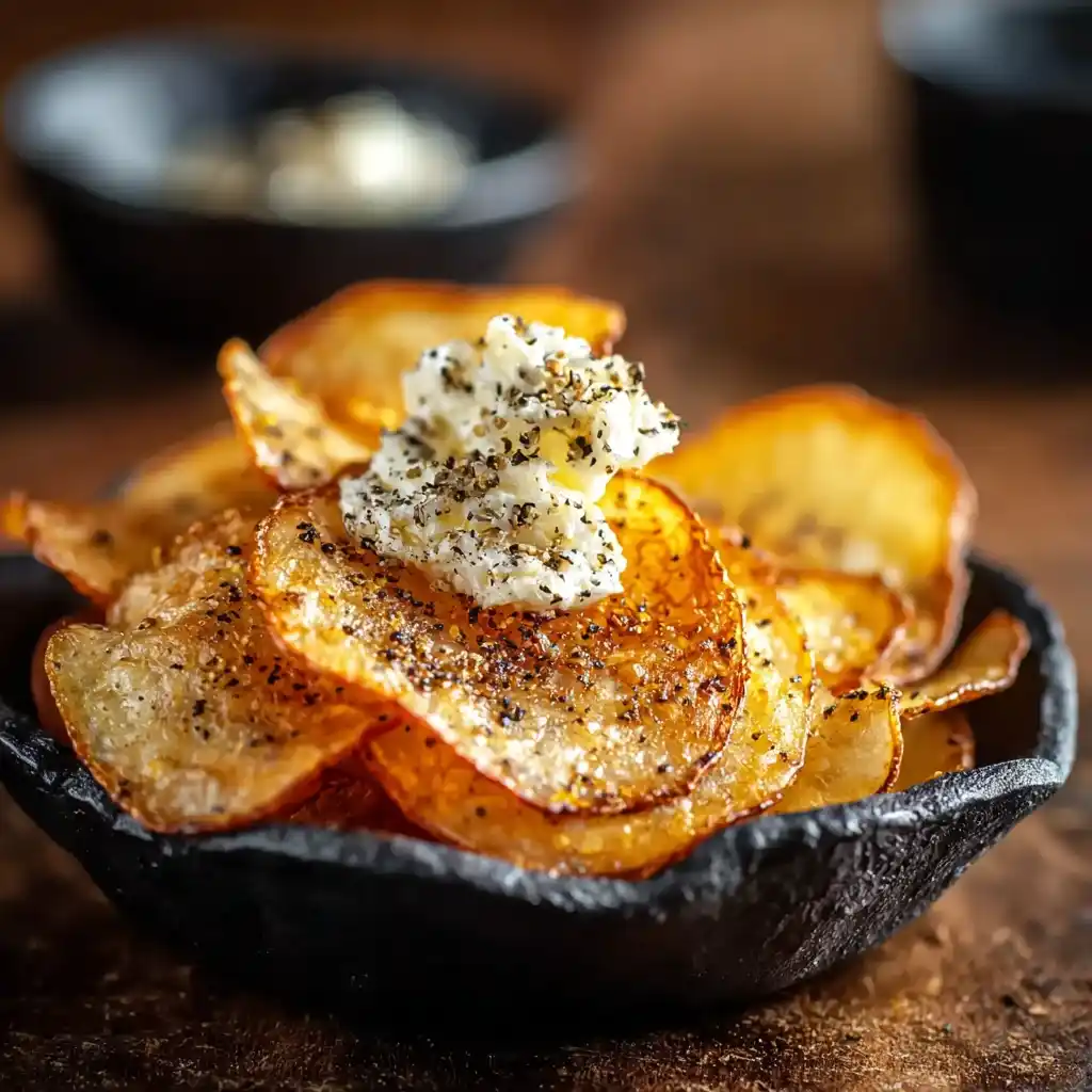 Crispy Cottage Cheese Chips