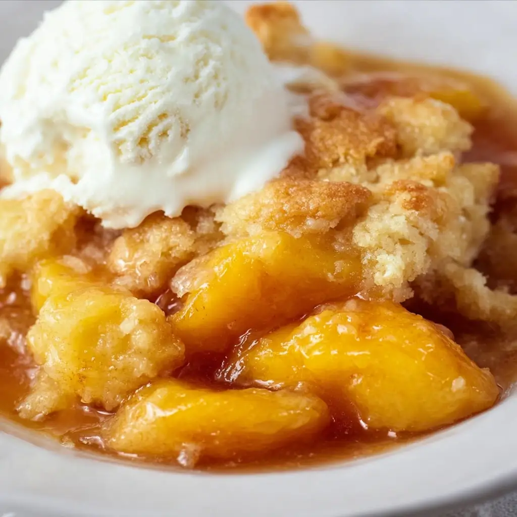 Golden Peach Cobbler Bliss