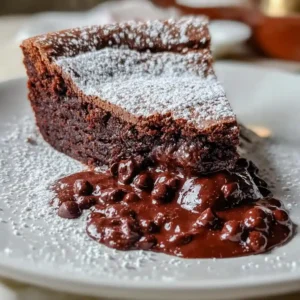 Quick & Easy Gooey Brownie Pie in 3 Steps
