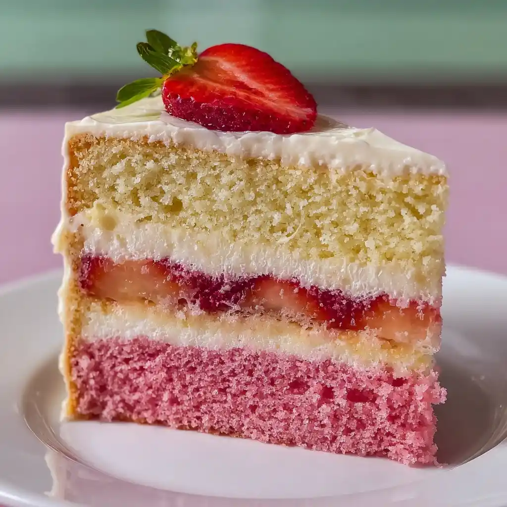 Perfect Strawberry Lemonade Cake Layers