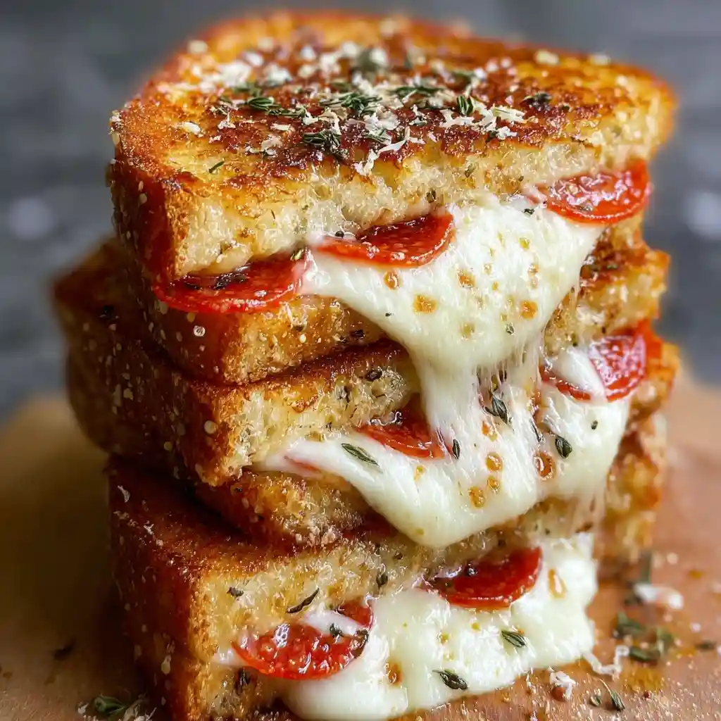 Pizza Grilled Cheese Sandwiches