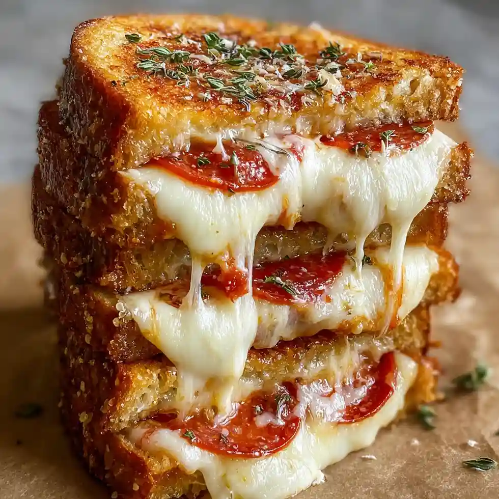 Pizza Grilled Cheese Sandwiches