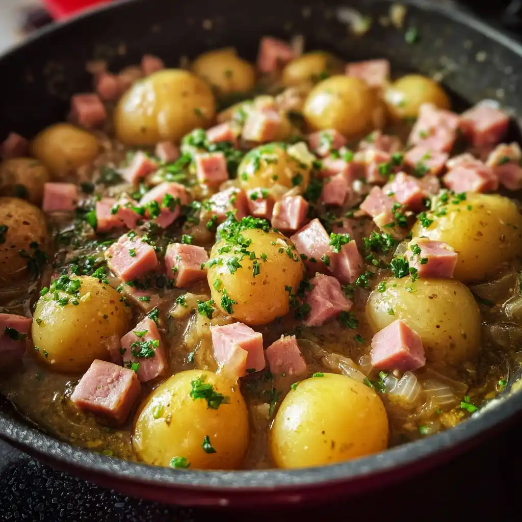 Potatoes with turkey breast