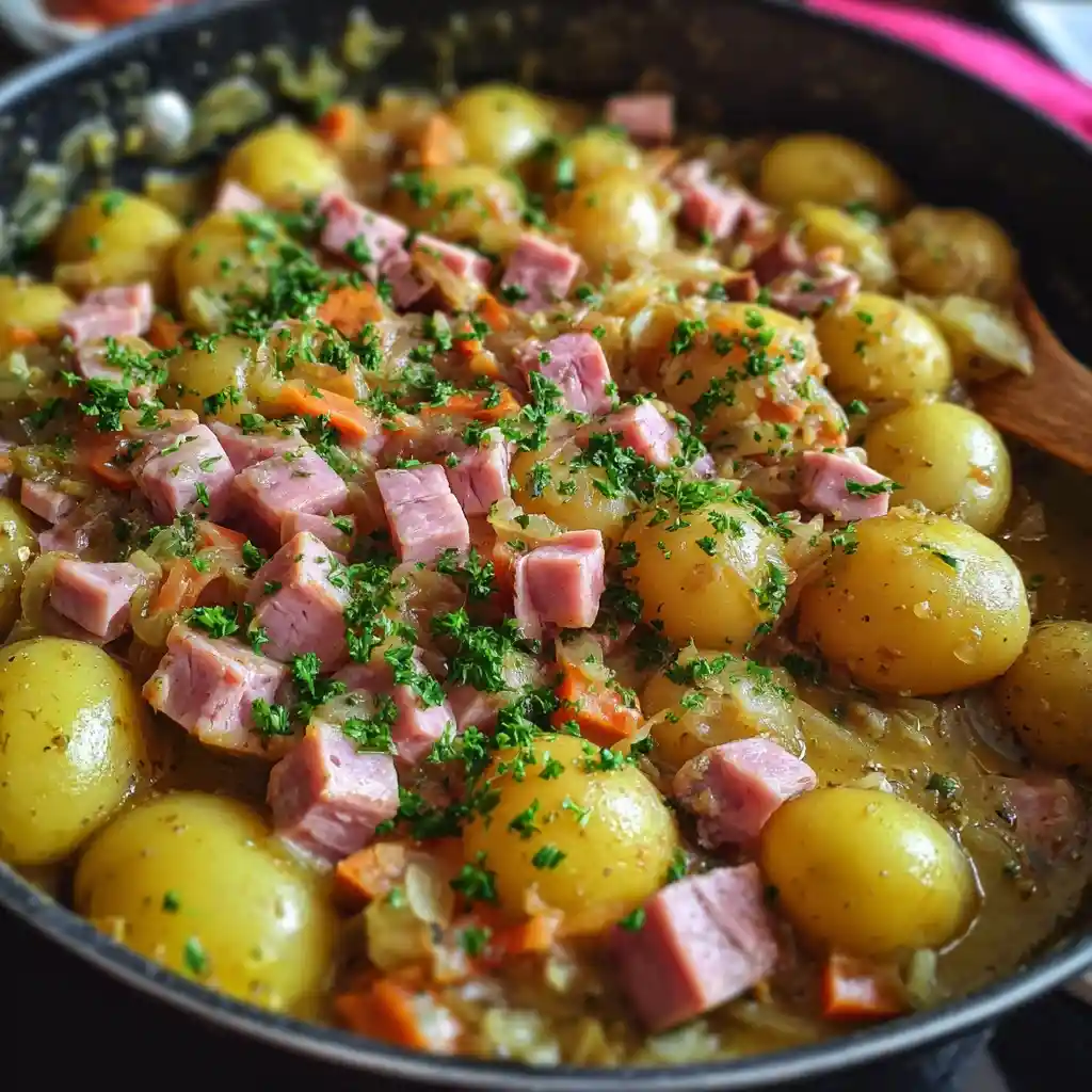 Potatoes with turkey breast