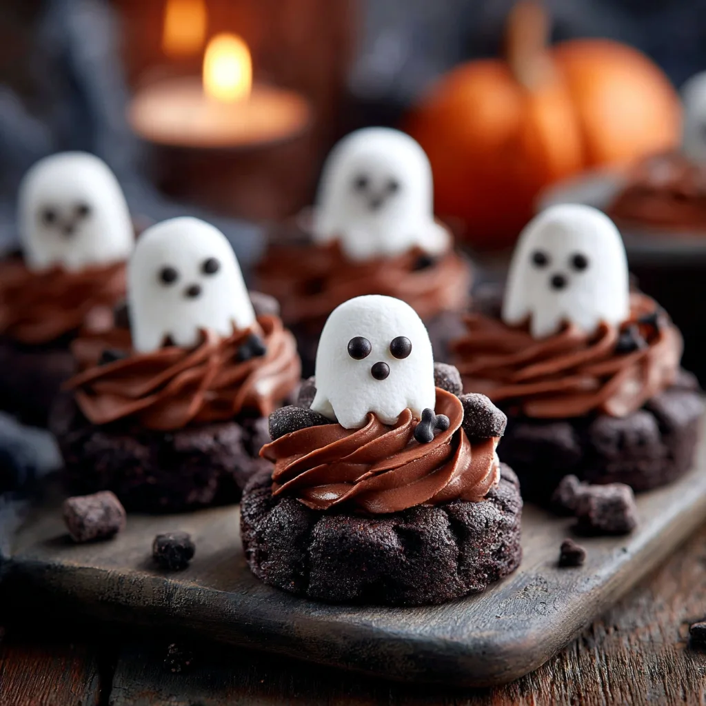 Spooky Ghost Marshmallow Cookies Recipe Halloween Ghost Shaped Cookies Buy Ghost Marshmallow Cookies Online DIY Marshmallo...