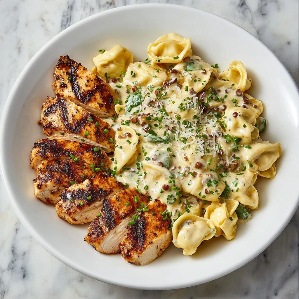 Asiago Chicken Tortellini Alfredo Recipe Easy Grilled Chicken Asiago Tortellini Homemade Asiago Alfredo Tortellini Best Ch...