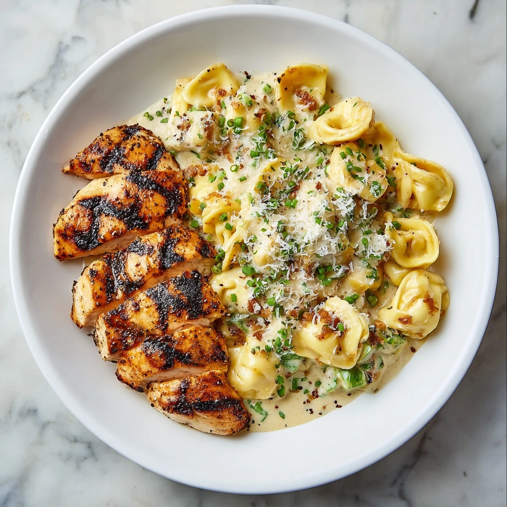 Asiago Chicken Tortellini Alfredo Recipe Easy Grilled Chicken Asiago Tortellini Homemade Asiago Alfredo Tortellini Best Ch...