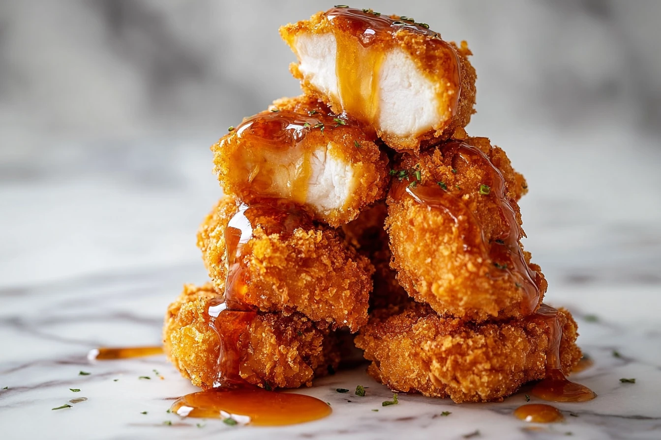 Baked Crunchy Hot Honey Chicken Recipe Easy Spicy Hot Honey Chicken Bake Crispy Honey Chicken Oven Recipe Best Baked Honey...