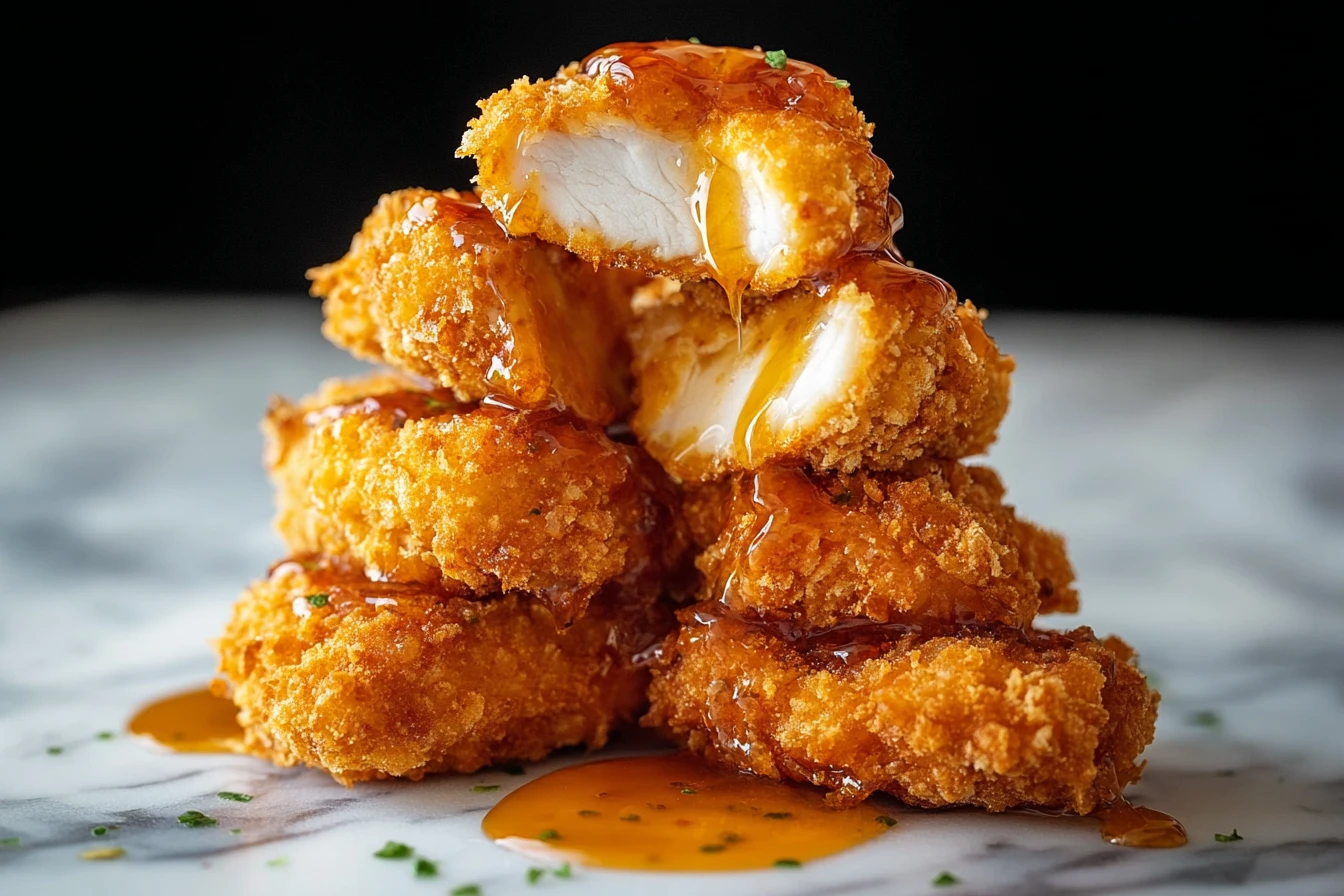 Effortless Baked Crunchy Hot Honey Chicken in 3 Steps