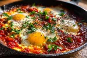 Baked Feta Eggs