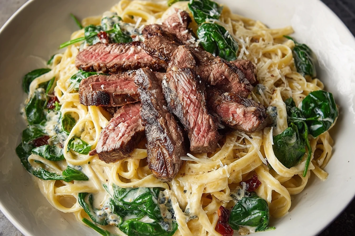 Make Creamy Gorgonzola Steak Pasta in 4 Simple Steps